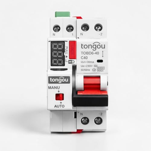 Interrupteur différentiel automatique rearmable avec mini magnétothermique 25A inclus reconnexion automatique 40A 30mA 6Ka disjoncteur refermable rail Din
