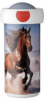 Mepal - Gourde Campus - Gobelet pour Boire - Gourde Étanche pour Enfants - Tasse pour Boire Réutilisable - Sans BPA et Lavable au Lave-Vaisselle - 300 ml - Wild Horse