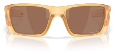 Oakley Lunettes de soleil rectangulaires pour homme OO9096 Fuel Cell, Curry clair transparent mat/tungstène Prizm, 60 mm