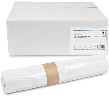 Müllbeutel 9 Rollen à 40 Beutel I 90 Liter I Ideal für die Profi-Gebäudereinigung