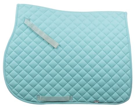 Horses Sattelunterlage Tecno Simple, weich und strapazierfähig, unverzichtbar zum Schutz des Pferdes vor Verletzungen und übermäßigen Stößen, dezent und elegant (Full, Türkis)