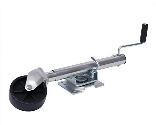 Begoniape Ruota di supporto automatica per auto, diametro 200 x 60 cm, antiscivolo, con piastra di montaggio, sistema pieghevole, per rimorchi, roulotte, camper