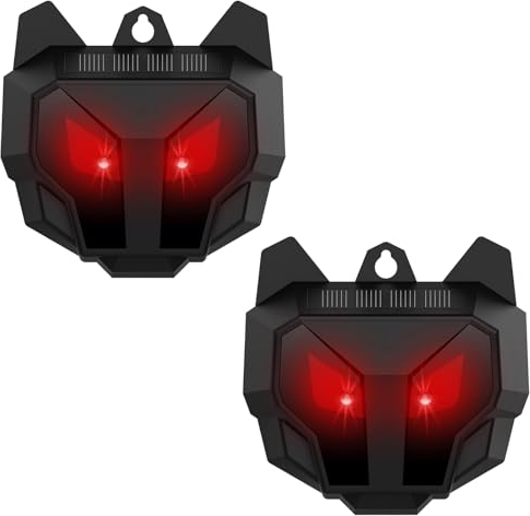 Répulsif à ultrasons pour sanglier - IP44 - Pour le jardin - Étanche - Répulsif solaire contre les animaux sauvages tels que les ratons laveurs - Répulsif contre les martres laveurs - Répulsif contre