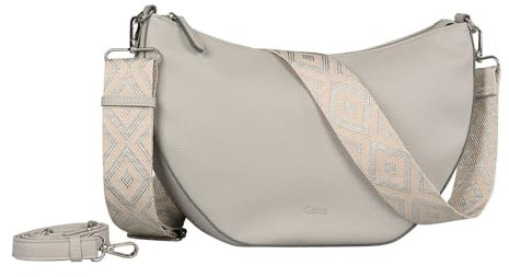 Gabor bags Linda Damen Umhängetasche Crossbody Bag Mittelgroß Grau