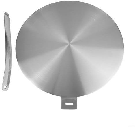 RichVibe Piastra di distribuzione del calore in acciaio inox, adattatore per piano cottura a induzione, diffusore di calore da 13 cm, 20 cm, 24 cm, 28 cm, per piani cottura a induzione (20 cm)