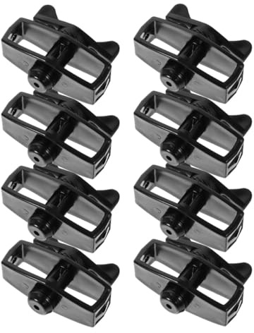 Ciieeo Tendeurs Grillage Noirs, Tendeur Fil Tension pour Agriculteur | 8 Pièces Bâche Piscine Fil à Linge Tendeur Câble Portable Robuste Tendeur Clôture Électrique pour Jardin