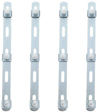 SOESFOUFU 4 Soportes de Rejilla para bandejas portacables - Barras de Soporte de Rejilla de Acero Inoxidable para bandejas portacables, Clips de conexión para Paneles de Malla, Sujetadores de