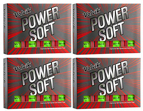Volvik Power Soft Explosive Ball Speed - Bolas de golf (48 bolas), color verde