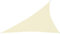 vidaXL Sonnensegel Wasserfest Sonnenschutz Windschutz Sonnendach UV Schutz Garten Terrasse Balkon Oxford-Gewebe Dreieckig 3x4x5m Creme