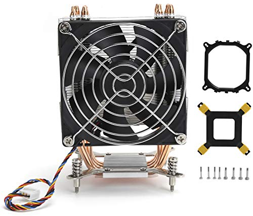 CPU Cooler for LGA2011 1366 1150 1151 1155 1156 Computer Supplies, Heat Sink Cooling Fan with 4‑Heat Copper Tube, Convenient and Practical.