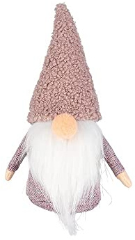Idéer med hjärta gör-det-själv tomte | 8-delat set för gör-det-själv en hemlig figur | juldekoration, jultomten, dekoration för jul (alva, 15 cm)
