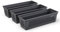 Plastard Blumenkasten 3er Set 100 cm lang Farbe Anthrazit Pflanzkasten, Balkonkasten, Blumenkübel aus witterungsbeständigen Kunststoff für Garten und Balkon