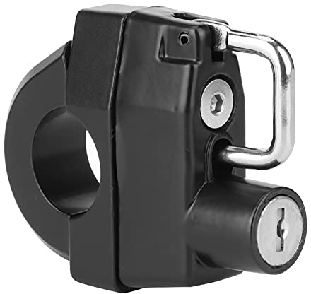 Helmschloss-Set aus Zinklegierung – Wetterbeständig, mit 2 Schlüsseln für Mehr Komfort – Speziell für Motorräder mit 22 Mm/0,9 Zoll-Lenkern entwickelt. Kratzfest und Langlebig