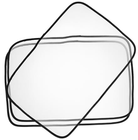 MAGICLULU Copriasse Da Stiro Termoisolante 3 Pezzi Rete Protettiva Per Alte Temperature Panni Per Stiratura Pratici Cuscinetti Da Stiro Cuscini Per Pressa Da Stiro Nero 40x60 Cm