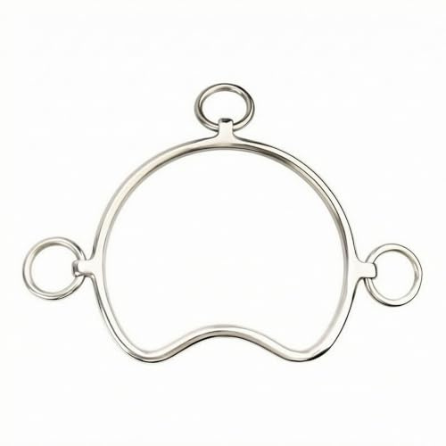 FytStycale Mors Cheval Équipement Cheval Mors Anneau Embouchure Brides Structure Lisse et Symétrique en Acier Inoxydable pour Contrôle Sûr et Liaison au Adapté à , 120