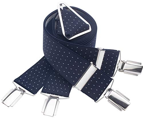 LINDENMANN Hosenträger Herren X-Form, Größe/Size:110, Farbe/Color:blau