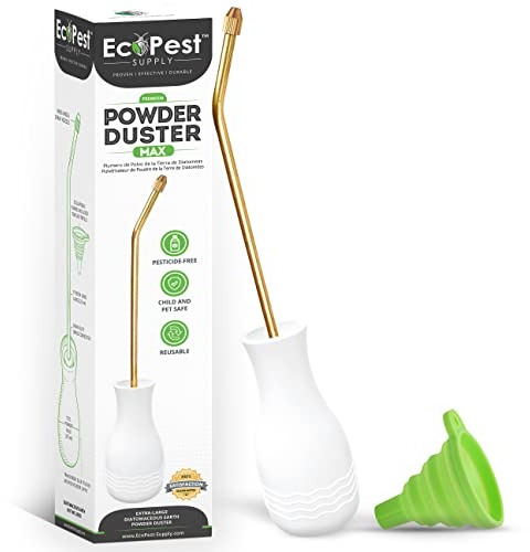 Puder Duster | Stor Dammspruta, Spruta och Applikator | Perfekt för Ekologisk Trädgårdsskötsel och Skadedjursbekämpning för Vägglöss, Kackerlackor, Myror och andra Skadedjur