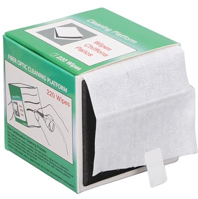 Wipes, Fiberglass Cleaning Cloth 20 Sheets, Alcohol Eraser Alcohol Wipes Cleaning Tool for Optical Cables Cleaning Paper Printer Dust and Lint Free Cleaning
