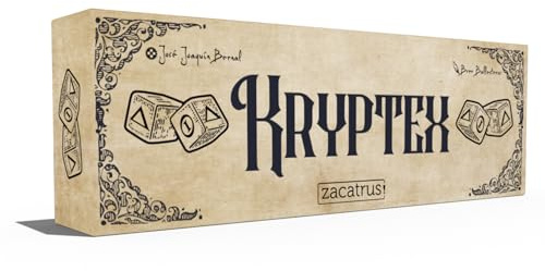 Kryptex, Juego de Mesa, Juego con Amigos, Familiar, para Parejas, para 1 o 2 Jugadores, Leonardo Da Vinci, Mecánica de Deducción, Idioma Español y Francés, Edad +8 Años