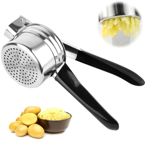 VFANDV Schiacciapatate, Manuale Schiacciapatate Passapatate Acciaio Inox Purè di Verdure, per Patate, Purè di Verdure, Succhi di Frutta e Ricette Alimentari, Lavastoviglie