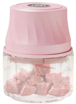 Vitlökshackare - 350 ml med Säkerhetslås Processor,Elektrisk Vitlökshackare I Mini-Storlek,För Puré Av Grönsaker, Kött, Chili, Ingefära, Frukt, Lök, Sallad Används I Hemkök Och Kommersiella