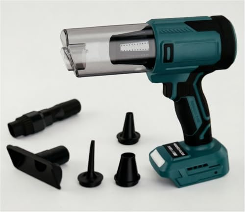 Aspirapolvere manuale a batteria compatibile Makita 18 V (senza batteria), 100 W, 10000 Pa, aspirapolvere portatile brushless con 5 ugelli per auto, casa e ufficio