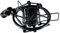 Pronomic MS-22 Suspensión para Micrófono (reduce al mínimo el ruido por vibraciones, para micrófonos de diafragma pequeño de 22 a 28 mm de diámetro) negro