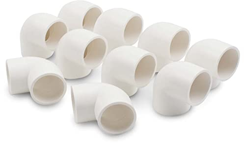 Bwintech 20 piezas 20MM (1/2 ) 90 grados codo Slip Connector PVC-U Fitting Codo Acoplamiento Conector Jardín Conexión de tuberías de agua