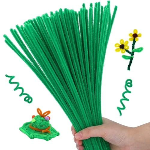 smartelf 100 Stück Pfeifenreiniger Pfeifenputzer Bunt zum Basteln, Pfeifenputzer zum Basteln, Pfeifenreiniger, Chenilledraht