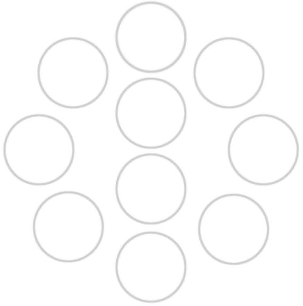 FOVNOT Sealing Ring, 10 Pcs Rubber Sealing Ring