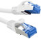 InLine 72602W Câble patch Cat.6A, S/FTP, TPE (LSZH), CCA, PoE, LAN, Ethernet, câble réseau RJ45 Gigabit, blanc, 2 m