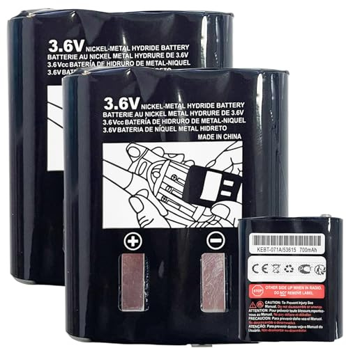 Aousavo (2PCS) MC225 ersatz akku Kompatibel mit Moto-rola HKNW4002A KEBT071B KEBT-071-B MC53615 K9MC20R MC225 Batterie (2PCS)