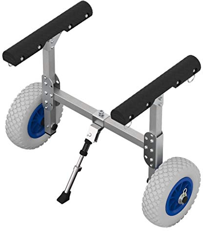 SUPROD Kajakwagen Kanuwagen SUP-Transportwagen Bootswagen Aluminium KW200, grau/blau