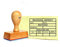 Stempel Rechnung geprüft - Tabelle Buchung Zahlung am - 60 x 40 mm