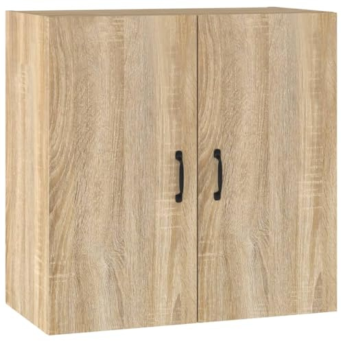 vidaXL Armoire Murale Armoire Flottante Suspendue Meuble de Rangement Salon Salle de Séjour Chambre Chêne Sonoma 60x31x60 cm Bois d'Ingénierie