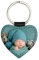 Porte clé cœur en Cuir personnalisé Photo – Impression Photo sur Porte-Clef cœur en Cuir synthétique – Porte Clef Cuir à Personnaliser - Cadeau Photo Homme ou Femme pour Noel, Anniversaire
