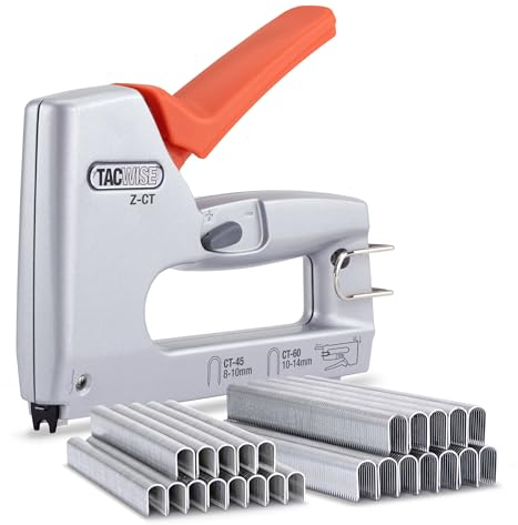 Tacwise 1763 Z-CT Duo Grapadora Metálica para Cables con 4000 Grapas, Utiliza Grapas CT-45 y CT-60