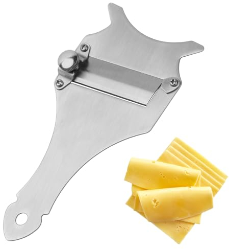 Anseom Tartufo Affetta,Affettatrice per Cioccolato Regolabile Affetta per Formaggio Affettatartufi in Acciaio Inox per Chocolate, Tartufi, Verdure e Formaggi