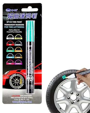 Reifenmarker-Lackstift – Reifenbeschriftungs-Lackstift, wasserfester Reifenmarker | Marker-Lackstift für Reifenbeschriftung – Ausbesserungsstift mit glatter Tinte für Reifen, Glasdosen, Steine, Segelt