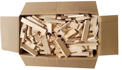 Woodok Legno di abete rosso 14 kg – Legno di abete secco per camino, barbecue e fornelli – senza sostanze chimiche, ecologico, combustione pulita