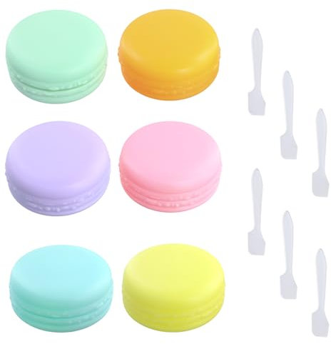 6 Stück Leere Kosmetikbehälter, Mini Dosen mit Deckel 10ml, Kosmetik Dosen zum Befüllen Reisen, Creme Behälter Kleine Dose Plastik, Nachfüllbare Kosmetikdosen für Lotion, Cream, Cosmetics