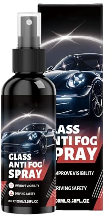 Spray antivaho para parabrisas – 100 ml niebla de limpieza interior automotriz – Spray removedor de película de para parabrisas de coche, para gafas, espejos retrovisores, lente de cámara