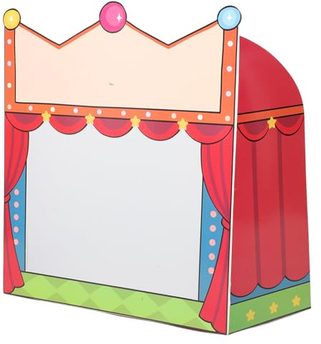 FIXOSHEE Teatro delle Ombre Fai da Te, Palcoscenico di Burattini di Carta e Accessorio per Marionette Cinesi, Kit Creativo Educativo per Sviluppare Abilità Manuali e Artistiche