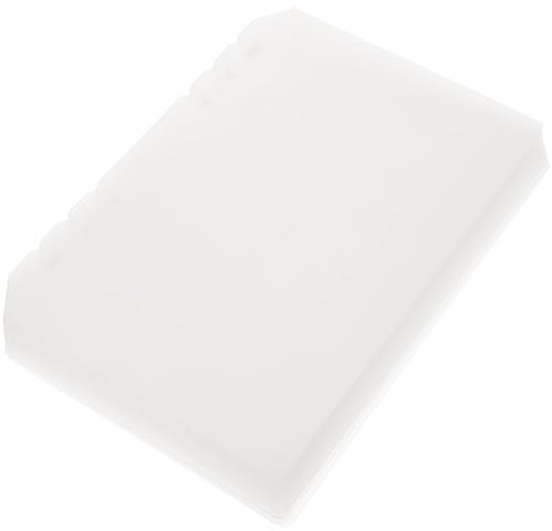 TOKIDNY 12 Separadores de Índice A5 para Cuadernos y Carpetas, Divisores de Pestañas Transparentes de Pp Mate, 6 Agujeros para Hojas Sueltas, Organizadores Prácticos para Oficina y