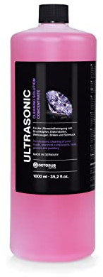 OCTOPUS speciell ultraljudsrengörare, koncentrat för ultraljudbad med extra glans och klarhetsförstärkare, som glasrengöringsmedel, smyckenrengörare för mekaniker med hygienisk fettupplösande kraft (1000 ml)