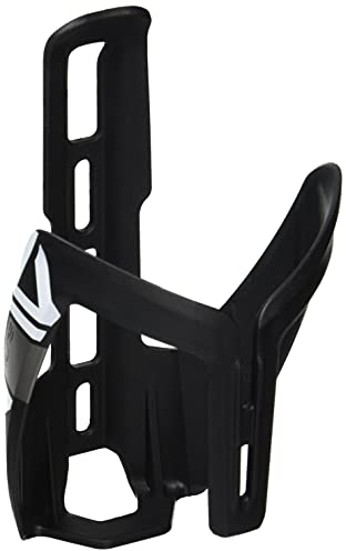 Elite ala Portabidón Negro Gráfico Blanco – Ligero Resistente FRP – Bicicleta Carretera MTB Gravel – Portabidon Ciclismo Universal