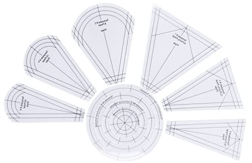 Regla de Acrílico Transparente para Patchwork y Acolchado, Plantilla DIY de Costura, Herramienta Profesional para Sastres y Aficionados al Bordado