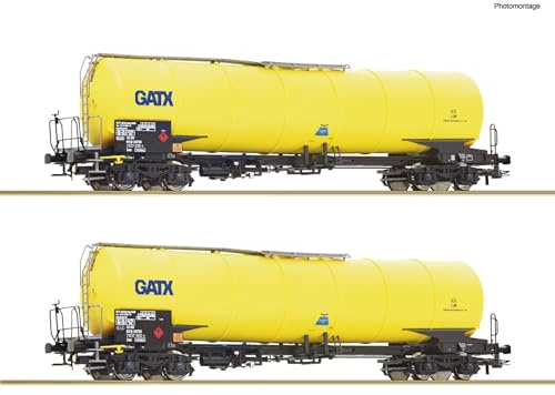 Roco 76025 H0 2-piece set of boiler cars from the GATX