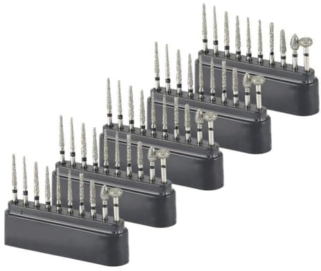 Giwnhvx 50 frese FG da 1,6 mm, nere ad alta velocità, accessori per lucidatura per taglio, intaglio, modellatura, ritocchi, incisione, finitura