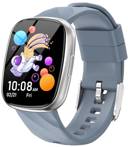 Orologio intelligente per ragazzi ragazze impermeabile puzzle game sveglia musica sport modalità frequenza cardiaca sonno pedometro bambini smart watch regalo di compleanno per